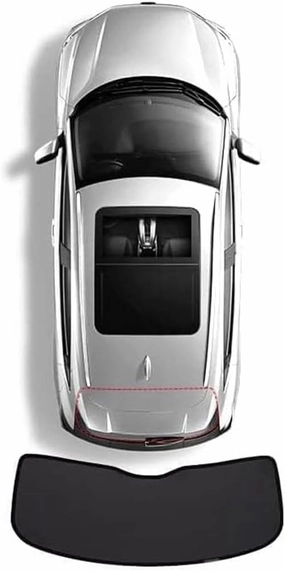 Car Sun Visor for Mercedes-Benz Brabus GLS Windshield Sun Visor Anti-ultraviolet Insulation Heat Conduction Low Temperature Interior All Black Opaque,1 rear window, normal