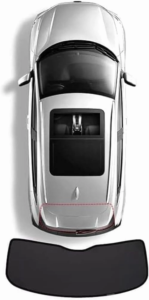 Car Sun Visor for Mercedes-Benz Brabus GLS Windshield Sun Visor Anti-ultraviolet Insulation Heat Conduction Low Temperature Interior All Black Opaque,1 rear window, normal