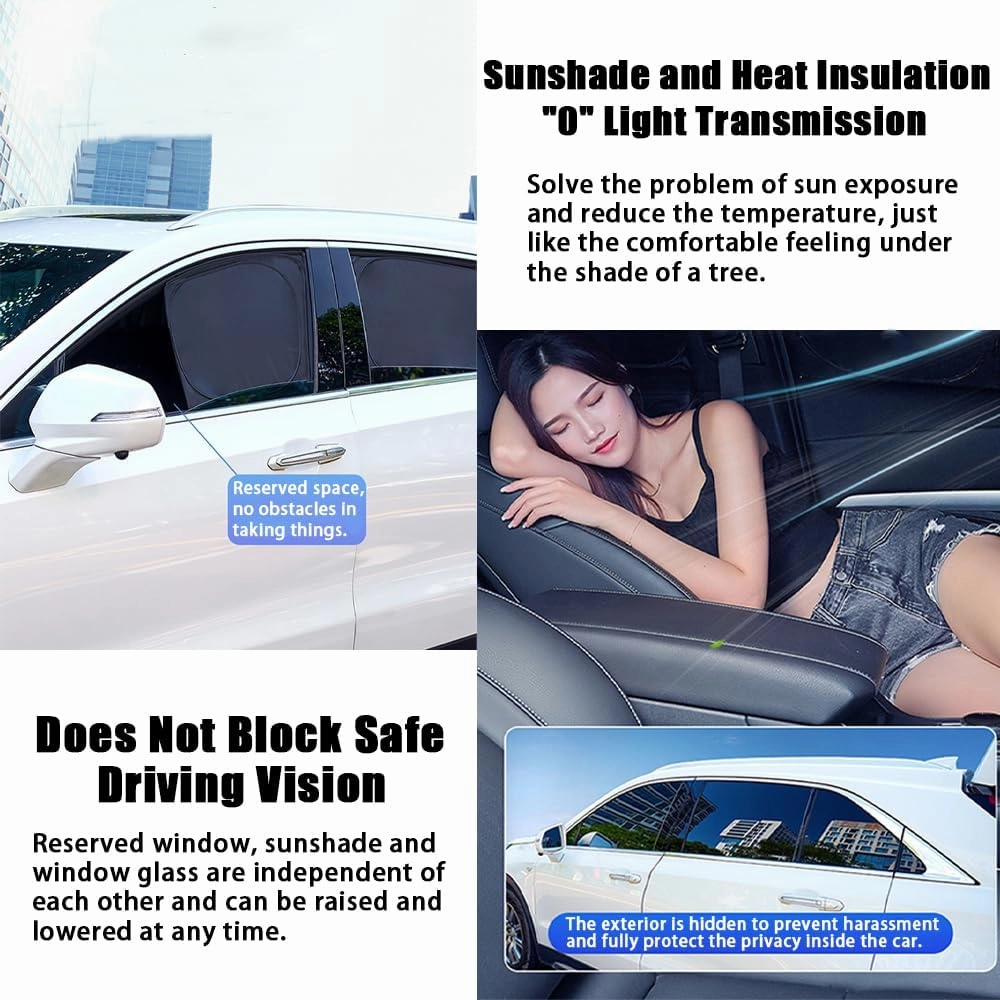 Car Window Sunshades for Suzuki Vitra 2016 2017 2018 2019 2020 2021 2022 2023 2024 2025 Sunshade Blackout Curtain Full Shading Sun Protection Cover Interior Accessories,5PCS