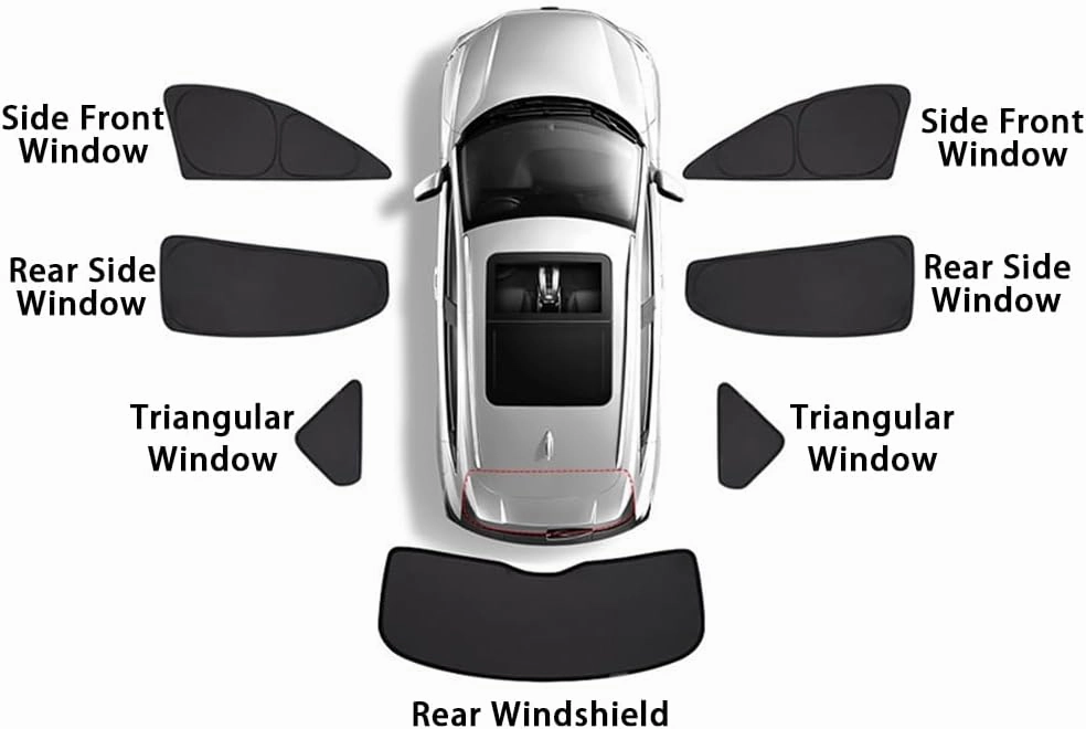 Car Window Sunshades for Suzuki Vitra 2016 2017 2018 2019 2020 2021 2022 2023 2024 2025 Sunshade Blackout Curtain Full Shading Sun Protection Cover Interior Accessories,5PCS