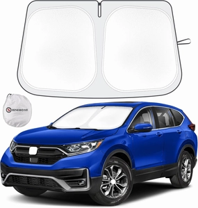 Car Windshield Sun Shade Compatible with Honda CR-V 2017 2018 2019 2020 2021 2022 CRV Accessories Foldable Sunshade Custom Windshield Sun Visor
