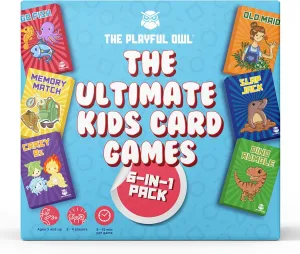Card Family Games for Kids and Adults - Go Fish, Memory Games, Crazy Eights, Old Maid, Slap Jack, Matching, Card Decks, Playing Cards