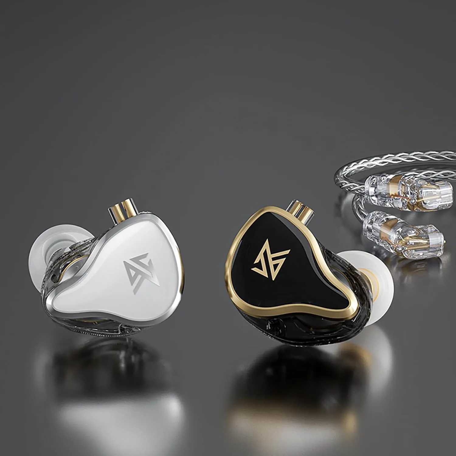 CCA KZ ZAS in Ear Monitor Headphones 16 Units 7BA 1DD Hybrid Drivers HiFi IEM Earphones High Clarity Wired Earbuds for Musicians Singers Audiophile Dj Drummers