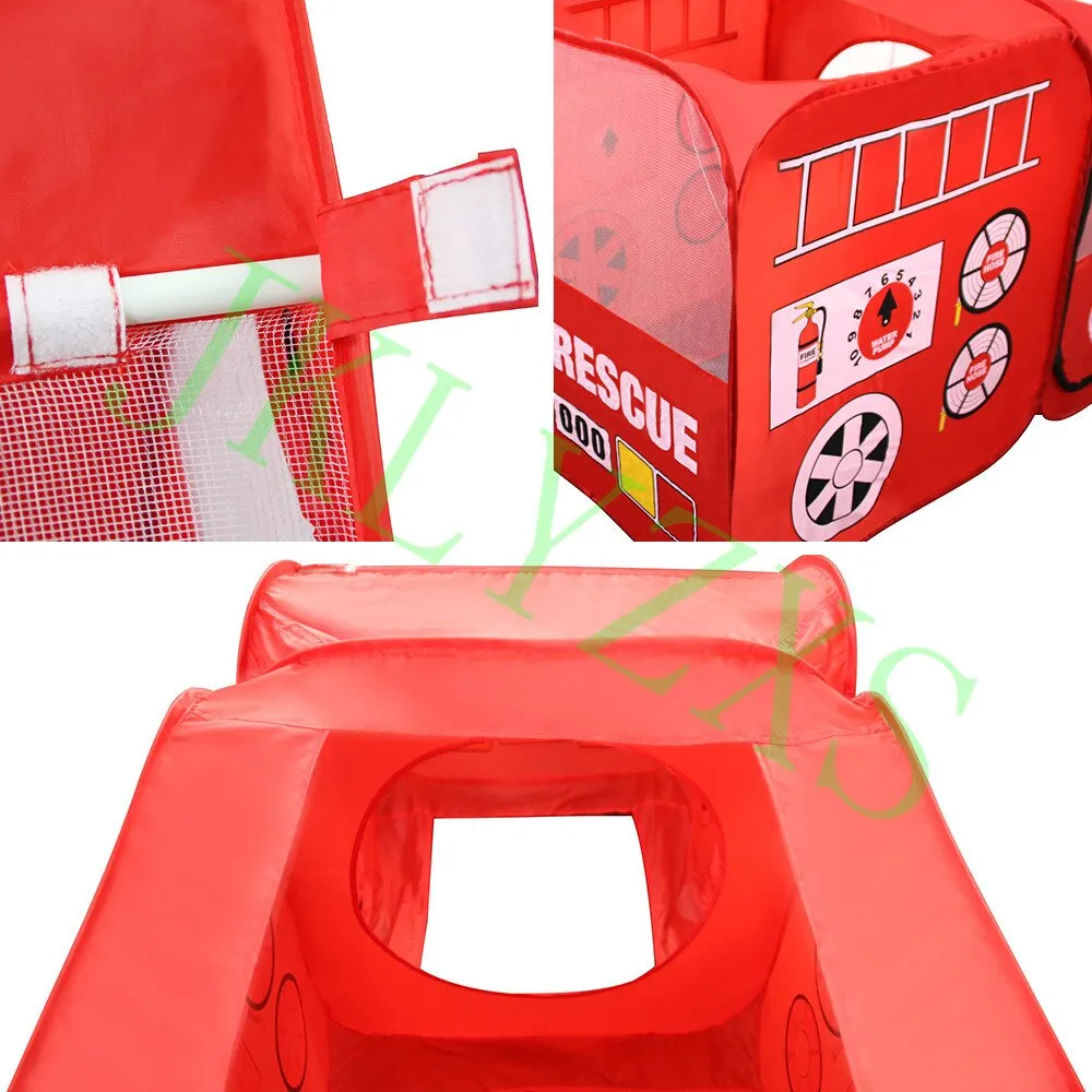 Children's indoor fire truck tent room game house foldable children outdoor car toy tents