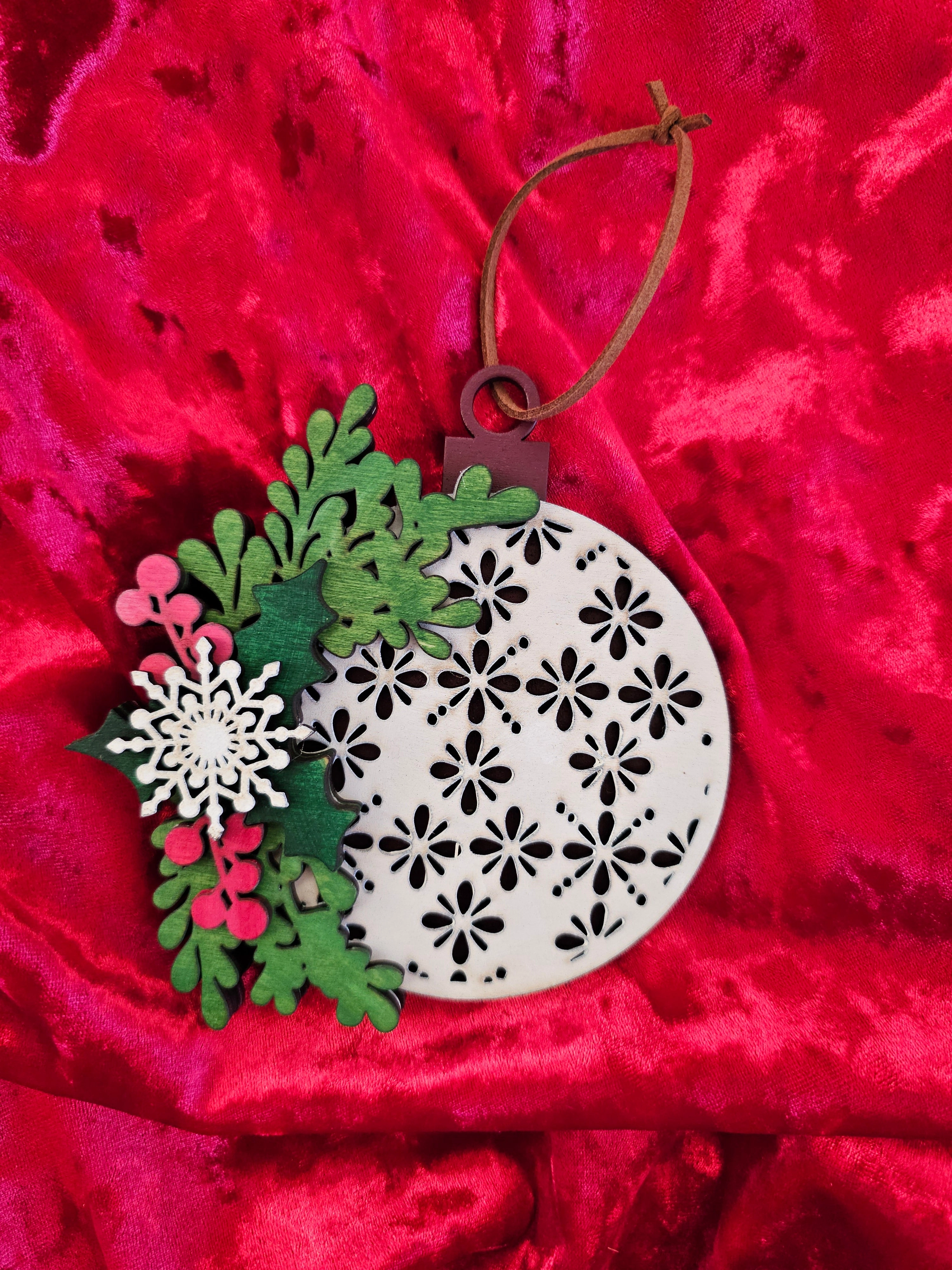 Christmas Ball Ornaments - Set of 4