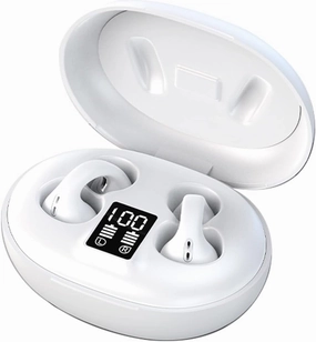 Clip on Open Ear Headphones Wireless Bluetooth Air Bone Conduction Headphones Head Set with Mic Bone Conduction Earbuds Headset Bone Conducting Earphones Ear Buds with Earhooks Workout Cycling Running