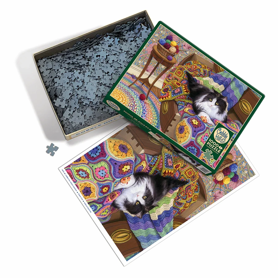 Comfy Cat 1000pc Puzzle, Compact