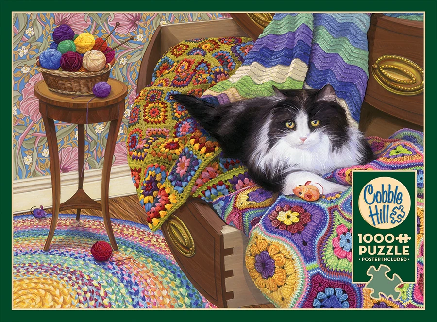 Comfy Cat 1000pc Puzzle, Compact