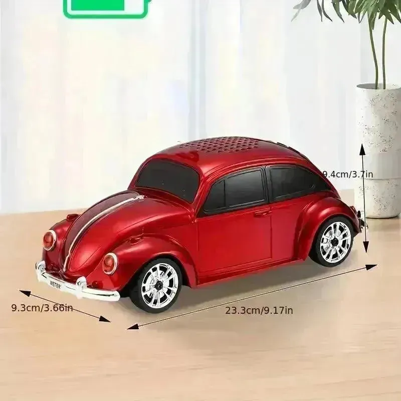 Compact Vintage Car Shaped Bluetooth Speaker