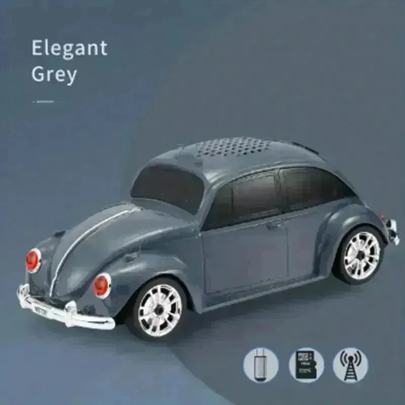 Compact Vintage Car Shaped Bluetooth Speaker