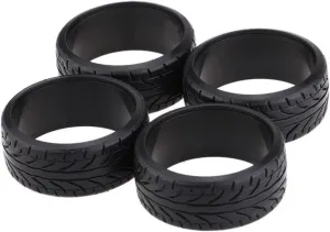 Compatible with Traxxas for HSP for Tamiya for HPI for Kyosho Drift Car Tires 4Pcs Plastic Hard Tyre 1/10 RC Car Upgrade Part RC Wheel Tires