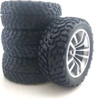 Compatible with Wltoys 144001 for MN99S for MN90 for MN86 RC Car 4Pcs RC Cars Upgrade Part Wheels Off Road for Buggy Tires Wheel RC Wheel Tires(ColorC)