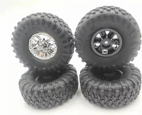 Compatible with WLtoys 144001 124017 124016 124018 124019 RC Car Upgrade Accessories Spare Parts Large Tires Widening Tires RC Wheel Tires(Silver)