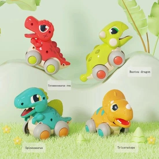 Cool Dinosaur Design Friction-Powered Car Toy