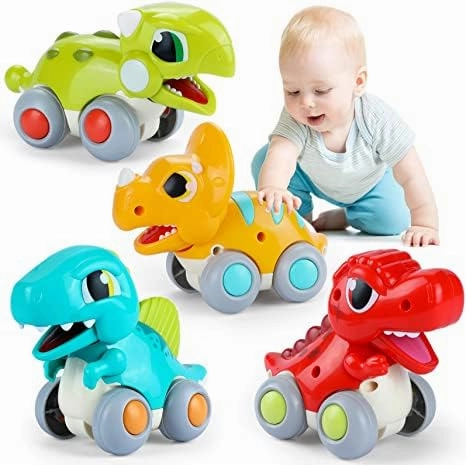 Cool Dinosaur Design Friction-Powered Car Toy