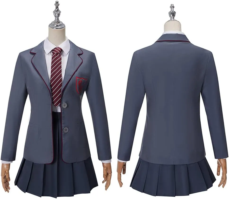 Cos-Animefly Matilda Cosplay Costume Adult Boy Girl Musical School Uniform Coat JK Skirt Tie Shirt Halloween Party