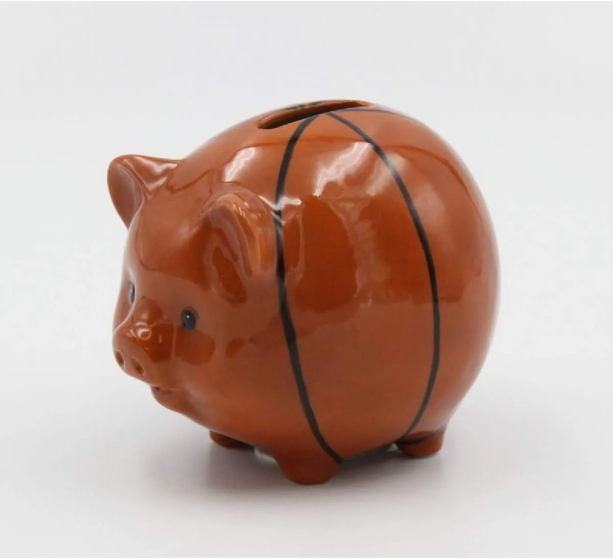 Cosmo s Gifts 20962 Porcelain Basketball Piggy Bank 3 5/8" H