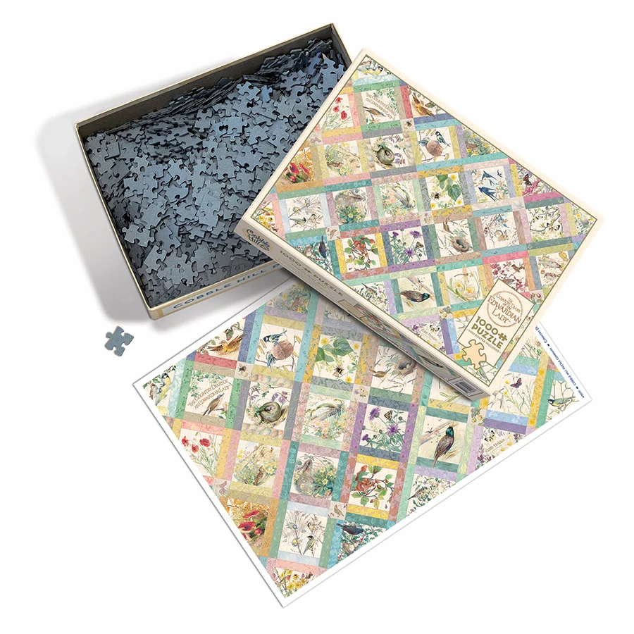 Country Diary Quilt,1000pc Puzzle, Compact