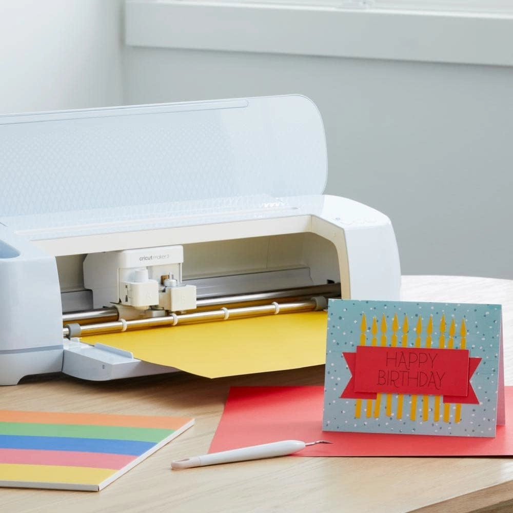 Cricut Smart Paper Sticker Cardstock - 10 Sheets - 13in x 13in - Adhesive Paper for Stickers - Compatible with Cricut Explore 3/Maker 3 - Black
