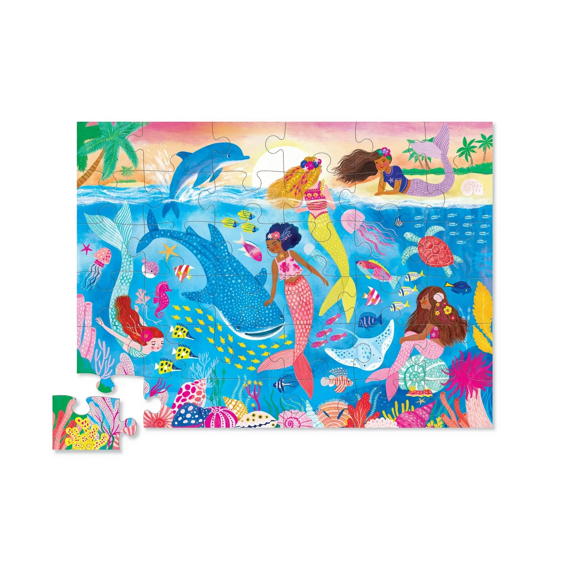 Crocodile Creek | 36pc Floor Puzzle - Mermaid Dreams