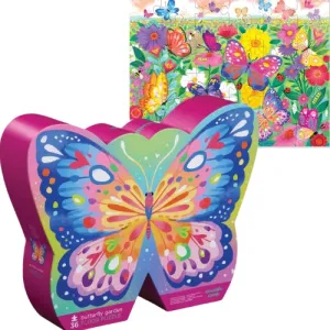 Crocodile Creek | 36pc Foil Floor Puzzle - Butterfly Garden