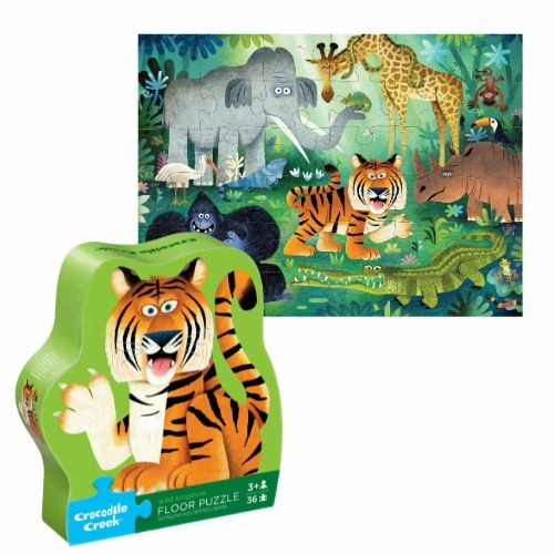 Crocodile Creek | 36pc Floor Puzzle - Wild Kingdom