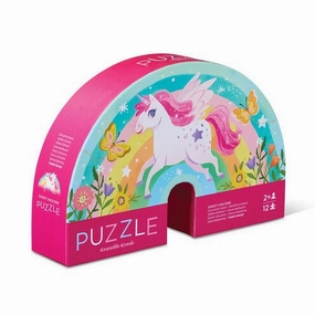 Crocodile Creek | Mini Shaped Puzzle 12pc - Sweet Unicorn