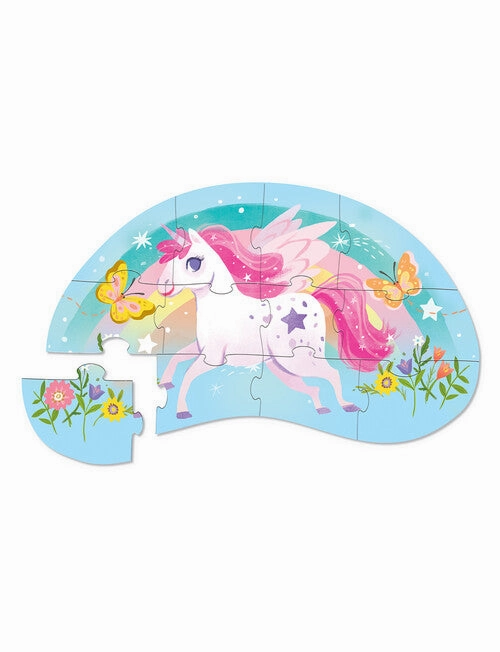 Crocodile Creek | Mini Shaped Puzzle 12pc - Sweet Unicorn