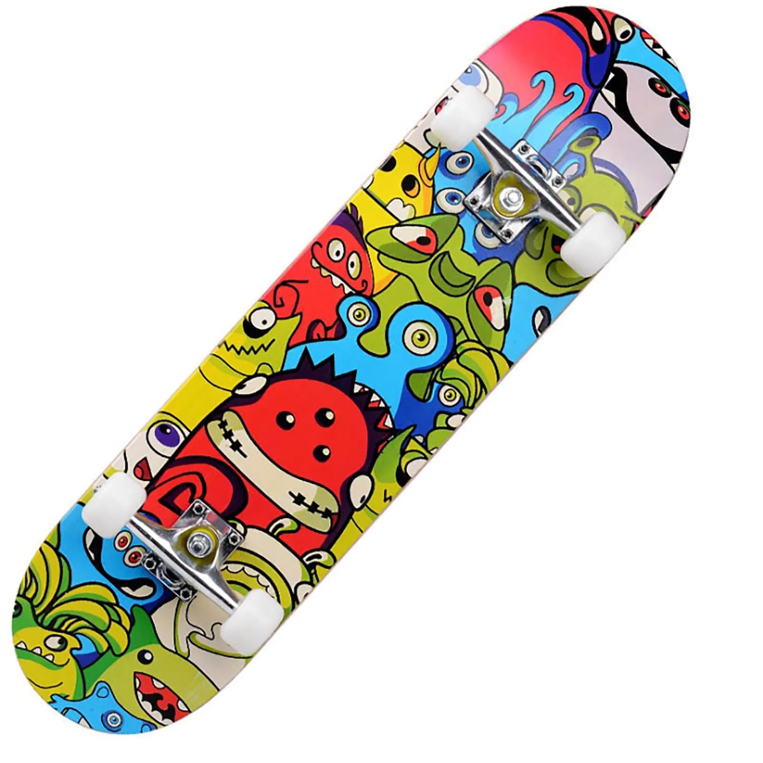 Crocox Kids Adult Skateboard Complete Set Up-Beginner to Pro Boards Outdoor