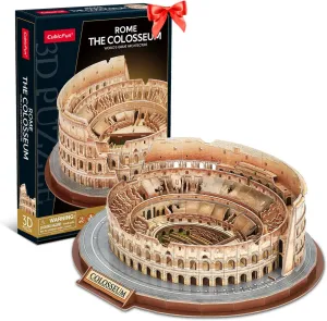 CubicFun 3D Puzzles for Adults Kids New Version Italy Rome Colosseum Jigsaw Puzzle DIY Building Model Kit Easter Gift for Boys Girls Age 10 , 163 Pieces Puzzles for Kids Ages 8-10 Father's Gift