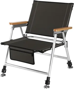 CULIACAN Fishing Chair Folding Recliner Chair Portable Lightweight Reclining Fishing Chair Removable Cushion Camping Chair Outdoor Folding Chair (Color : B)