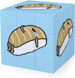 Cute Fish Sushi Funny 3x3x3 Cube Smooth Lightweight Puzzle for Adult Graphic Printing Travel