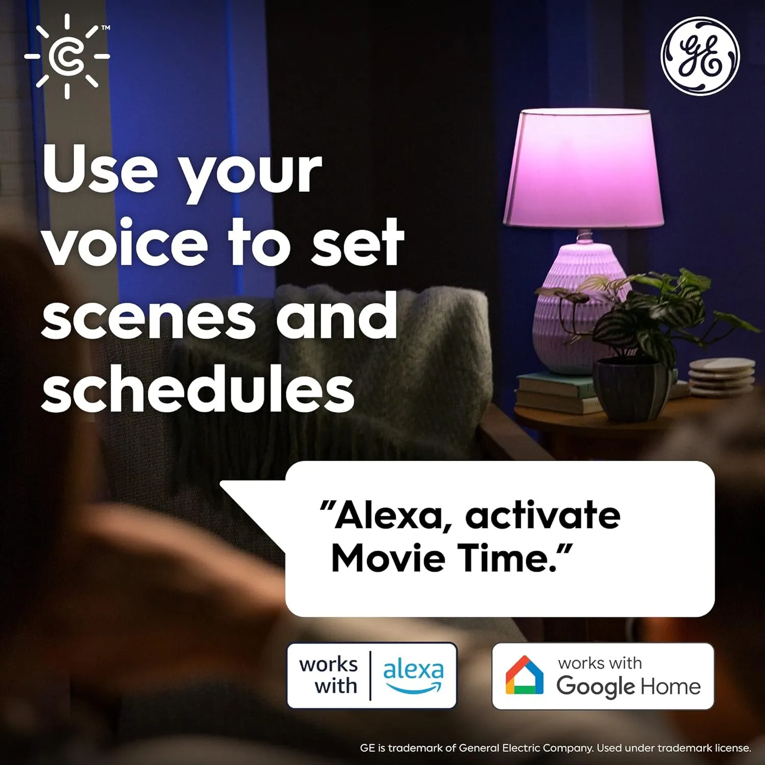 Cync GE Dynamic Effects A19 Smart LED Light Bulb, Color Changing Smart WiFi Light, Compatible with Alexa and Google Home (2 Pack)