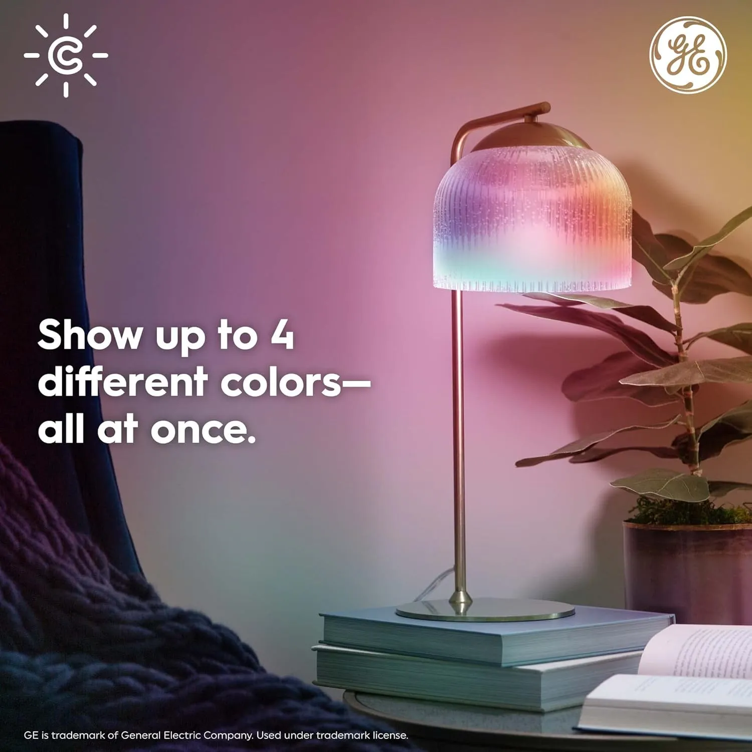 Cync GE Dynamic Effects A19 Smart LED Light Bulb, Color Changing Smart WiFi Light, Compatible with Alexa and Google Home (2 Pack)