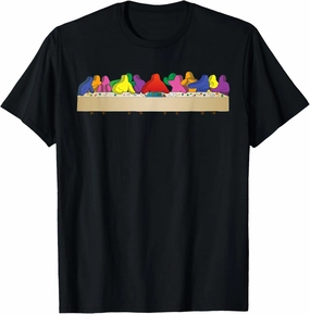 Da Vinci's Painting with Board Game Meeples T-Shirt