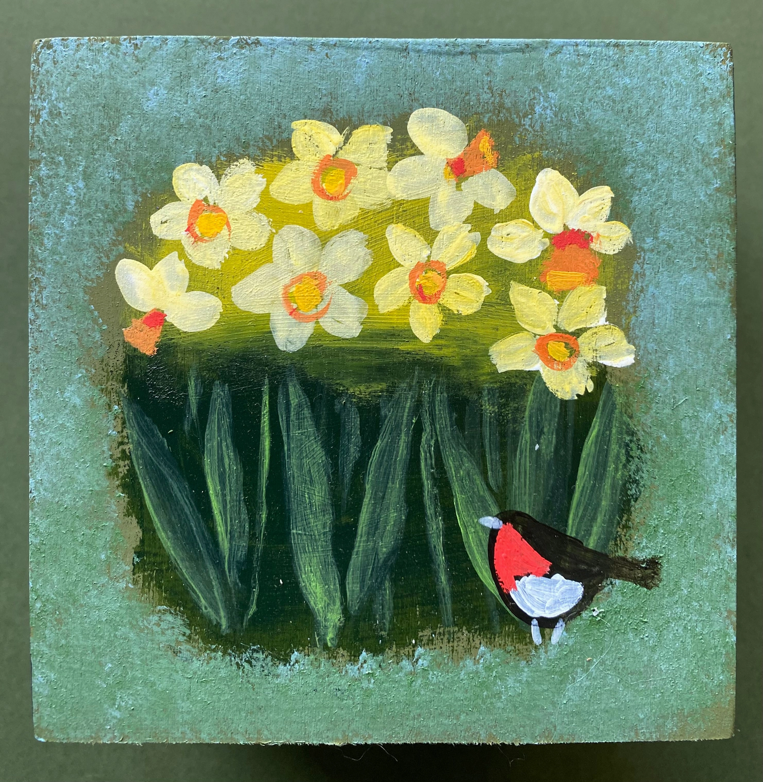 Daffs On Wood