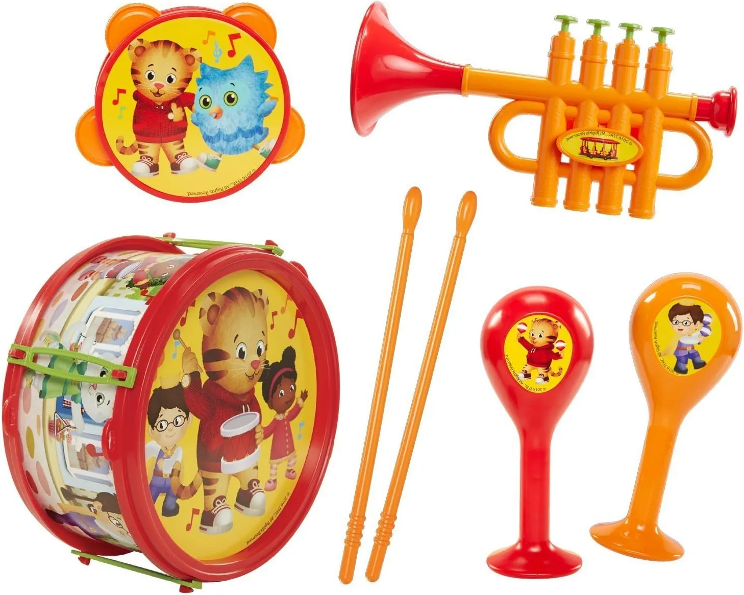 Daniel Tiger's Neighborhood Musical Instruments 7 Piece Play Set