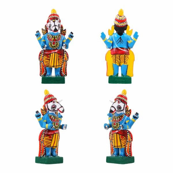 Dasavataram Set - 4 Inches | Wooden Statue/ Golu Doll for Navratri Decor