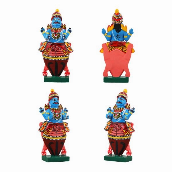 Dasavataram Set - 4 Inches | Wooden Statue/ Golu Doll for Navratri Decor