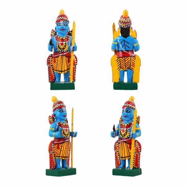 Dasavataram Set - 4 Inches | Wooden Statue/ Golu Doll for Navratri Decor