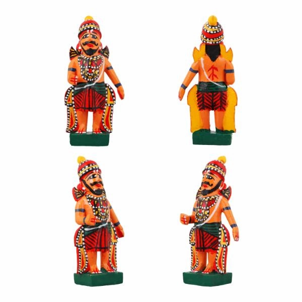 Dasavataram Set - 4 Inches | Wooden Statue/ Golu Doll for Navratri Decor