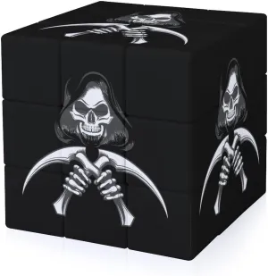 Death Grim Reaper Funny 3x3x3 Cube Smooth Lightweight Puzzle for Adult Graphic Printing Travel