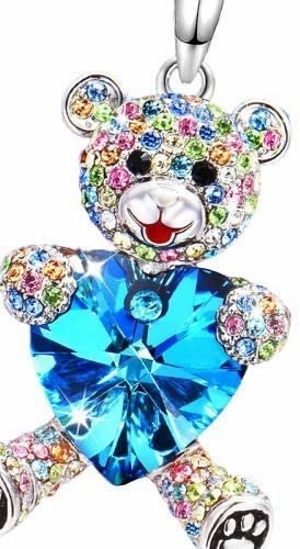 Diamond Studded Necklace Love Bear Pendant 2020V