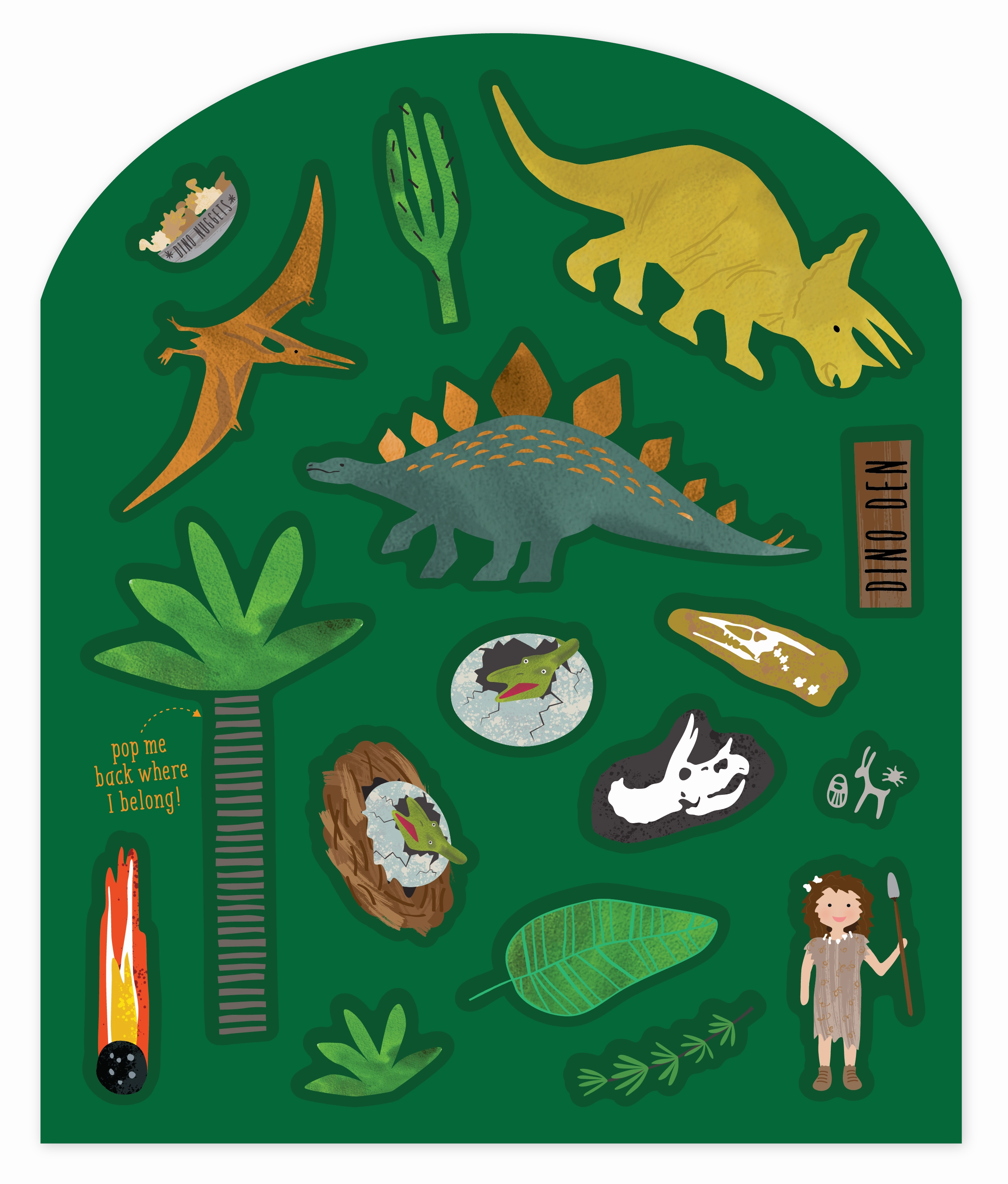 Dino Stick & Play Book