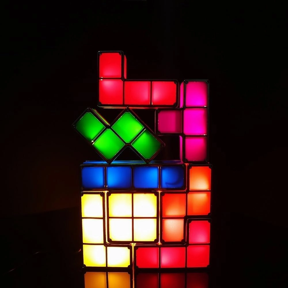 DIY Stackable Tetris Puzzle Desk Lamp