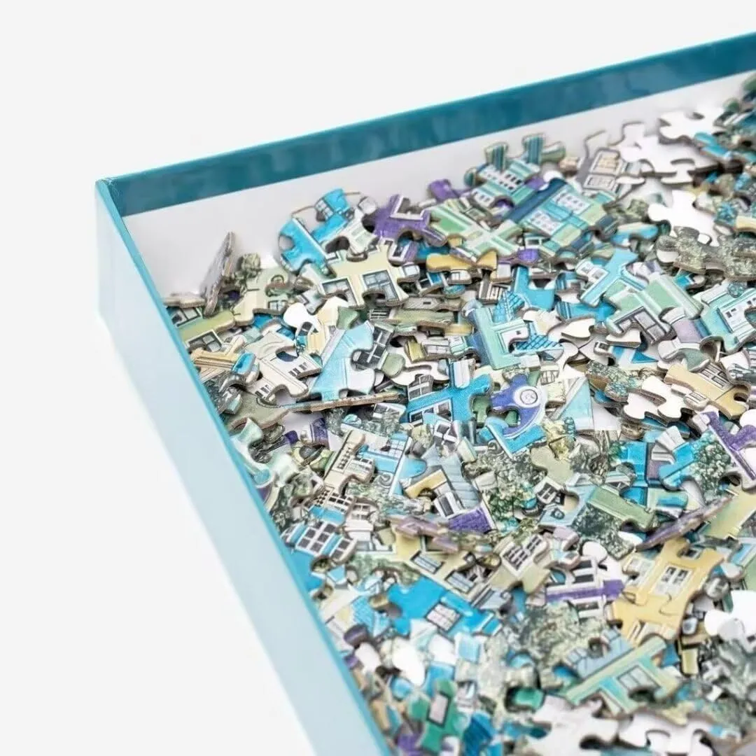 Dolphins Jumping Beach Scene Jigsaw Puzzles for Adults 500 Piece Puzzle for Adults Challenging Puzzle with Letters on Back Challenging Family Puzzle Art DIY Toy Gift