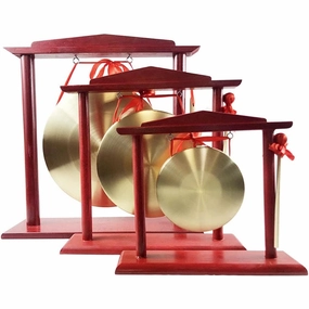 DOOKAA Gong, gong, drum, big gong, big sound, yoga symphony blade/cotton percussion instrument, 22 cm (Color: 15 cm, Size:)