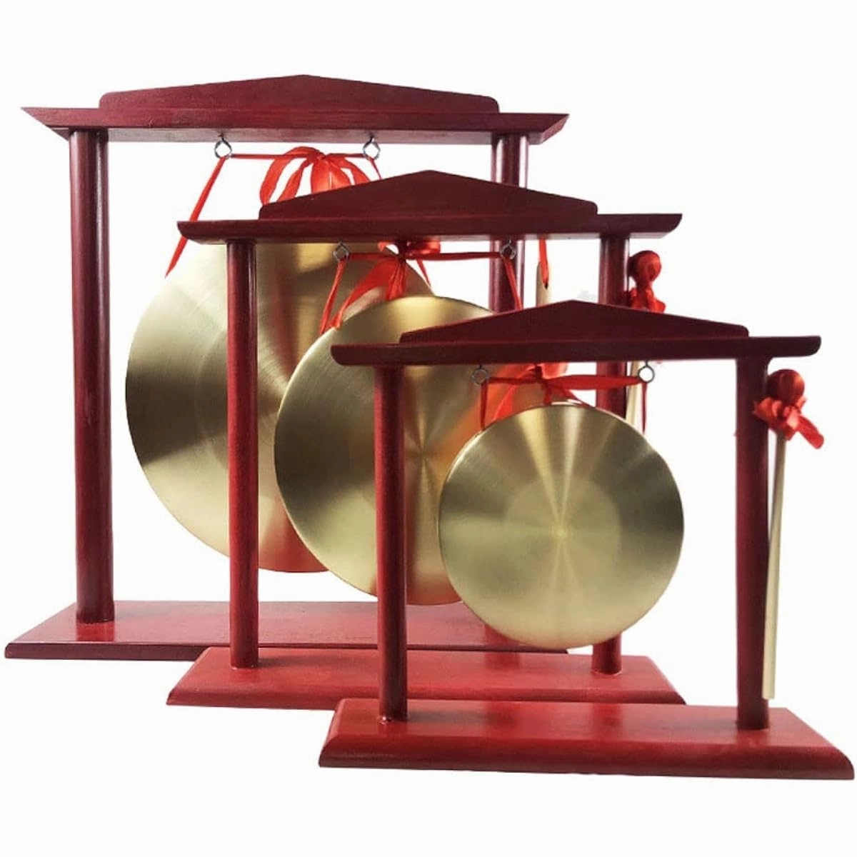 DOOKAA Gong, gong, drum, big gong, big sound, yoga symphony blade/cotton percussion instrument, 22 cm (Color: 15 cm, Size:)