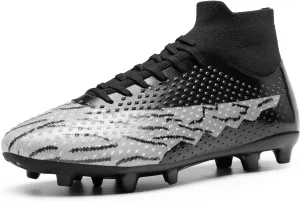 DREAM PAIRS Men's Soccer Cleats Lightweight Football Cleats Professional Training High-top Soccer Shoes