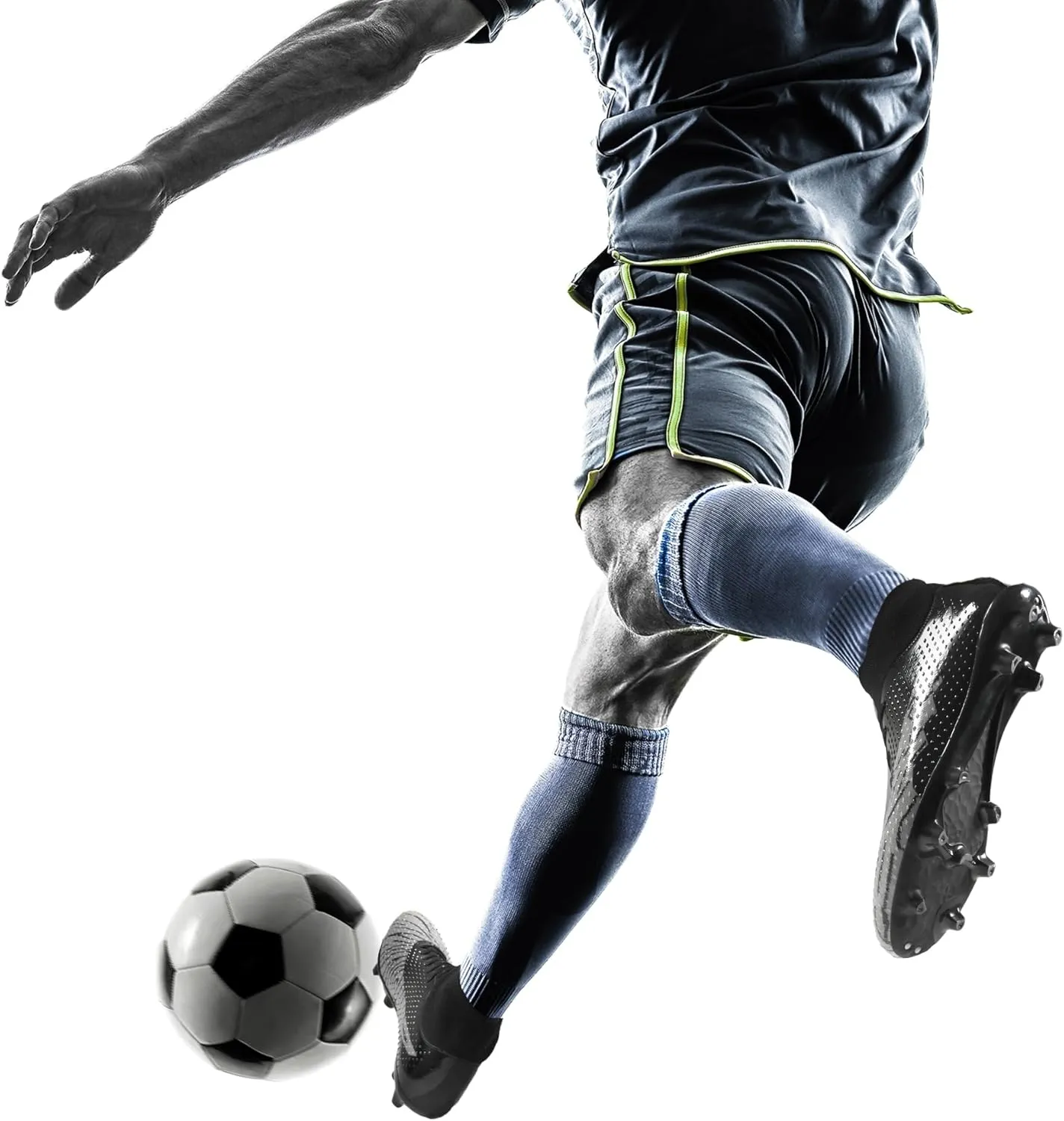 DREAM PAIRS Men's Soccer Cleats Lightweight Football Cleats Professional Training High-top Soccer Shoes